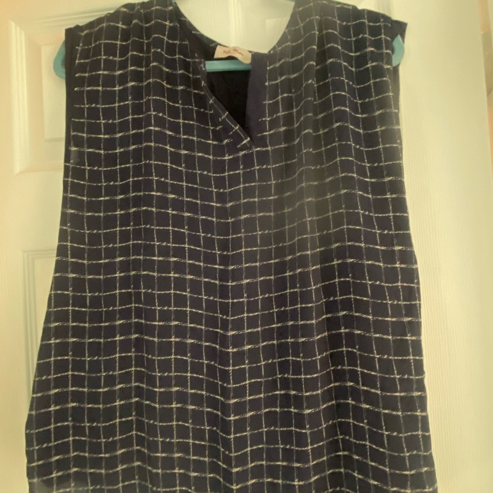 Full moon maternity navy blue blouse